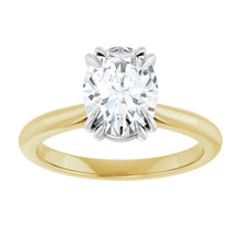 Load image into Gallery viewer, 14ct Yellow Gold 1.32ct Oval Diamond Ring