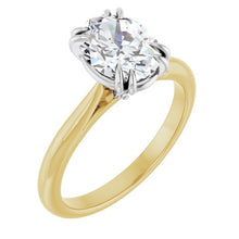 Load image into Gallery viewer, 14ct Yellow Gold 1.32ct Oval Diamond Ring