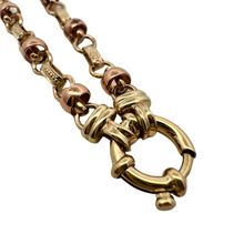 Load image into Gallery viewer, 9CT Yellow Gold Bolt Ring Necklace
