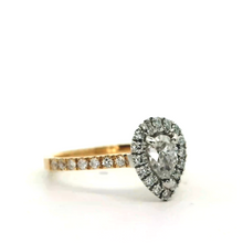 Load image into Gallery viewer, 18ct Yellow &amp; White Gold 0.81CT Diamond Ring
