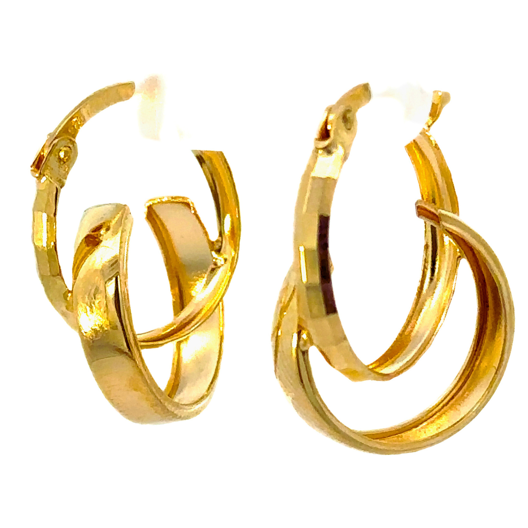9ct silver filled hoops 9ct silver filled hoops