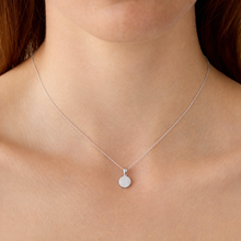 Load image into Gallery viewer, 9ct White Gold Plain Circle Pendant