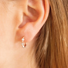 Load image into Gallery viewer, 9ct Rose Gold Diamond Earrings
