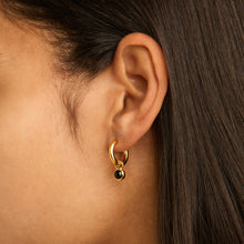 Load image into Gallery viewer, Najo Onyx Earrings
