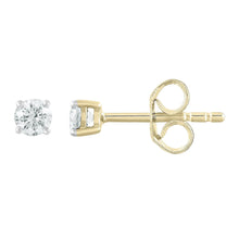 Load image into Gallery viewer, 9ct Yellow Gold Diamond Stud Earrings 0.30ct
