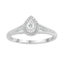 Load image into Gallery viewer, 9CT White Gold 0.20ct Diamond Ring
