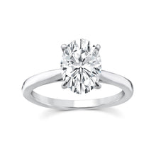 Load image into Gallery viewer, Duraflex Pty Ltd 9ct White Gold 2.00ct F VS Lab Grown Diamond Oval 4 Claw Ring - LGRE-24742-W-N