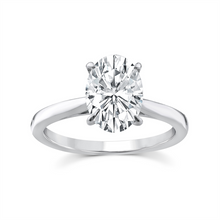 Load image into Gallery viewer, Duraflex Pty Ltd 9ct White Gold 2.00ct F VS Lab Grown Diamond Oval 4 Claw Ring - LGRE-24742-W-N
