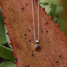 Load image into Gallery viewer, NAJO Solace 2-Tone Garnet Necklace – product image 3