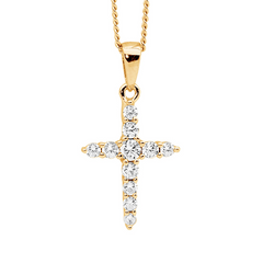 CZ Cross Necklace