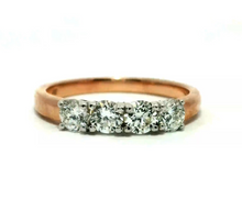 Load image into Gallery viewer, 9CT Rose Gold 0.87ct Diamond Ring
