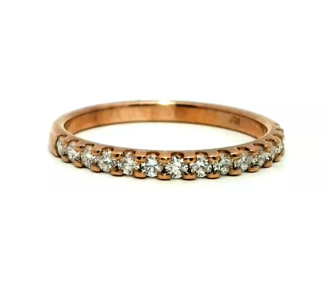 18CT Rose Gold 0.32ct Diamond Ring