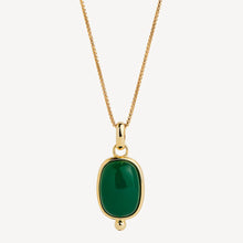 Load image into Gallery viewer, Fleur Green Onyx Pendant