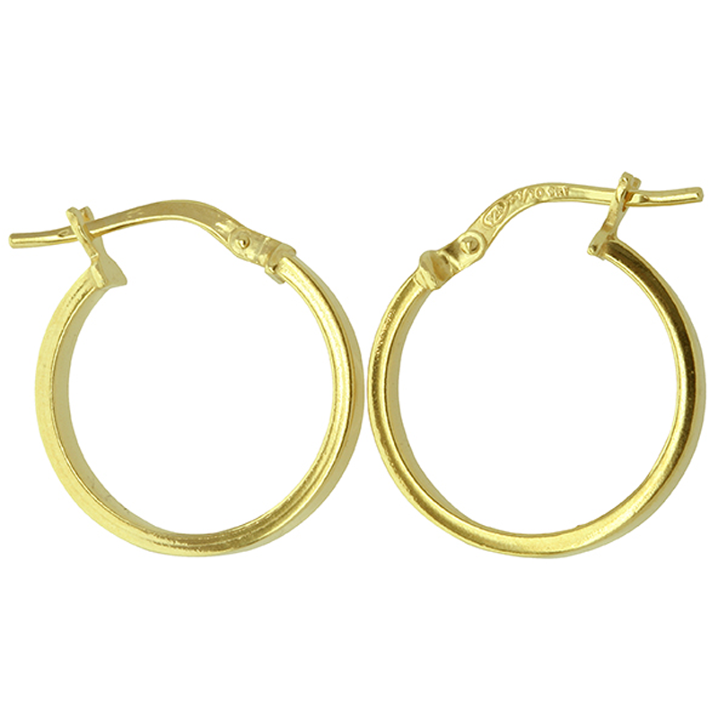 9CT Yellow Gold Silver Filled Earrings