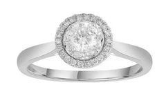 9ct White Gold 0.50ct Diamond Ring