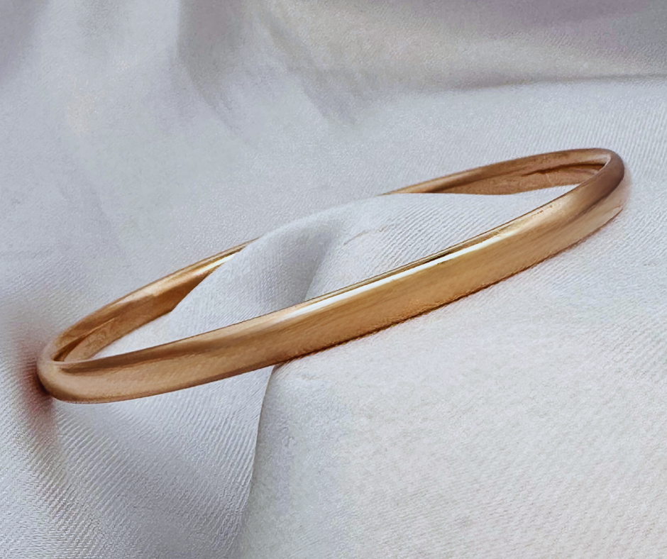 9ct rose gold silver filled bangle 9ct rose gold silver filled bangle