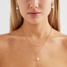Load image into Gallery viewer, The Enchantress Pearl Drop Stud Earrings