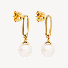 Load image into Gallery viewer, The Enchantress Pearl Drop Stud Earrings