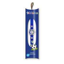 Load image into Gallery viewer, Tikkers Soccer Ball Strap Kids Time Teacher Watch