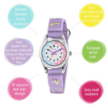 Load image into Gallery viewer, Tikkers Unicorn / Shooting Star Kids Time Teacher Watch