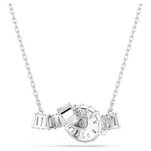 Load image into Gallery viewer, Swarovski Baguette cut, Knot, White, Rhodium plated