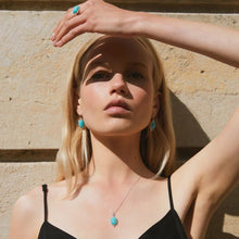 Load image into Gallery viewer, Fleur Amazonite Earrings