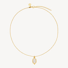 Load image into Gallery viewer, Fleur Rainbow Moonstone Pendant