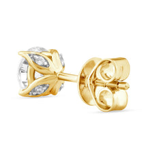 Load image into Gallery viewer, 18ct Yellow Gold 1.63ct Diamond Claw Stud Earrings