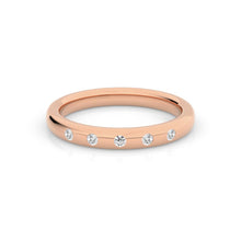 Load image into Gallery viewer, 9ct Rose Gold 0.11ct Diamond Ring