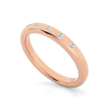 Load image into Gallery viewer, 9ct Rose Gold 0.11ct Diamond Ring
