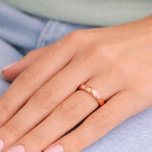 Load image into Gallery viewer, 9ct Rose Gold 0.11ct Diamond Ring
