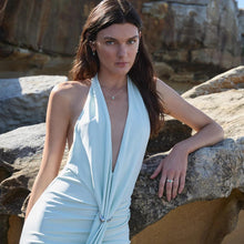 Load image into Gallery viewer, Solace 2-Tone Amazonite Huggie Earrings