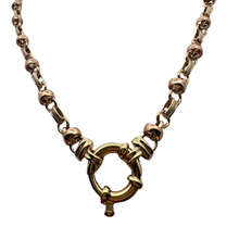 Load image into Gallery viewer, 9CT Yellow Gold Bolt Ring Necklace
