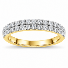 Load image into Gallery viewer, 9ct Yellow Gold 0.5ct F VS Lab-Grown Diamond Double Ring - Cameron's Fine Jewellers
