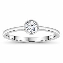 Load image into Gallery viewer, 9ct White Gold 0.25ct F VS Lab-Grown Diamond Round Ring - Cameron's Fine Jewellers
