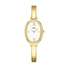 Load image into Gallery viewer, L'Ovale Gold-Tone Women's Watch with White Dial - 019-00572
