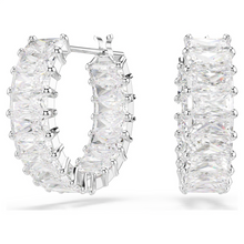 Load image into Gallery viewer, Swarovski Matrix Hoop Earrings - 5733397
