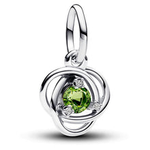 Load image into Gallery viewer, Pandora August Crystal Birthstone Eternity Circle Charm - 790065C03