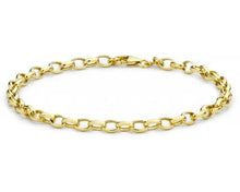 Load image into Gallery viewer, 9ct Yellow Gold Hollow Oval Belcher Bracelet
