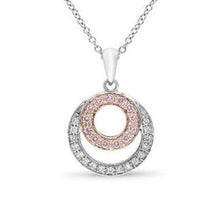 Load image into Gallery viewer, 9ct Gold Pink Caviar 0.16ct Diamond Pendant
