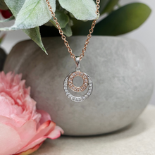 Load image into Gallery viewer, 9ct Gold Pink Caviar 0.16ct Diamond Pendant
