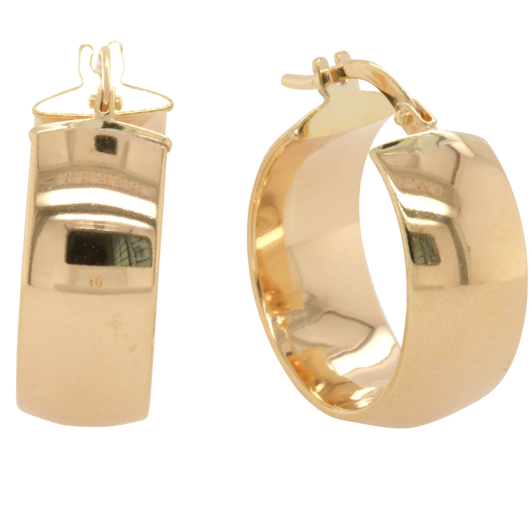9ct Yellow Gold Silver Filled Earrings