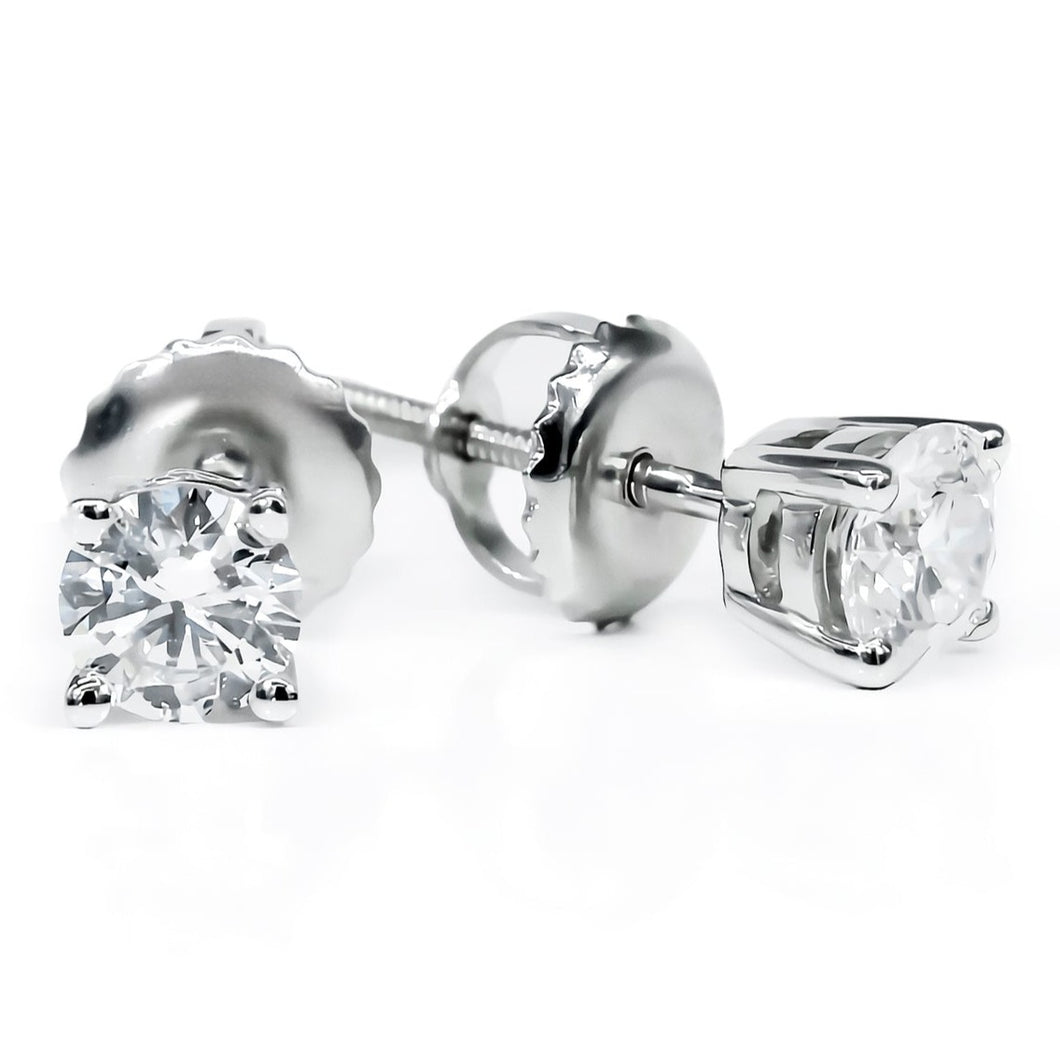 14ct White Gold 0.50ct Diamond Stud Earrings