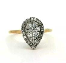 Load image into Gallery viewer, 9ct Yellow Gold 0.50ct Diamond Pear Ring
