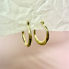 Load image into Gallery viewer, 9CT Yellow Gold Silver Filled Hoop Earrings
