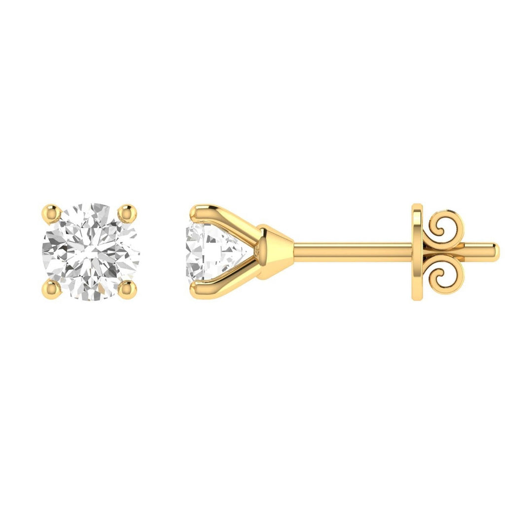 9ct Yellow Gold 0.20ct Stud Earrings