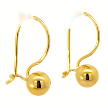 Load image into Gallery viewer, 9ct Yellow Gold Euro Ball Earrings (medium)
