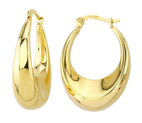 9ct Gold Hoop Earrings