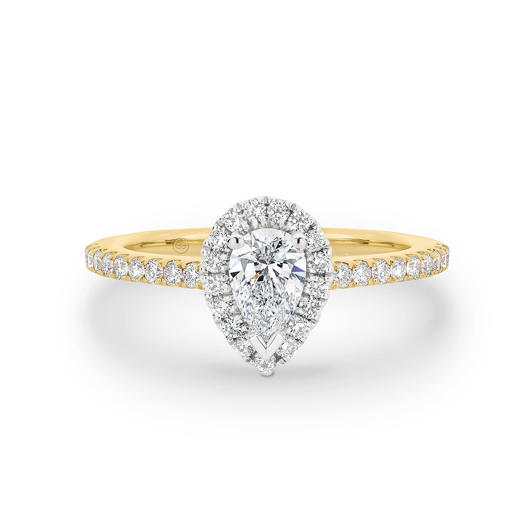 18ct Yellow & White Gold 0.81CT Diamond Ring