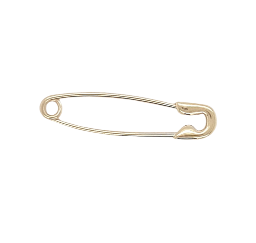 9ct Yellow Gold Safety Pin